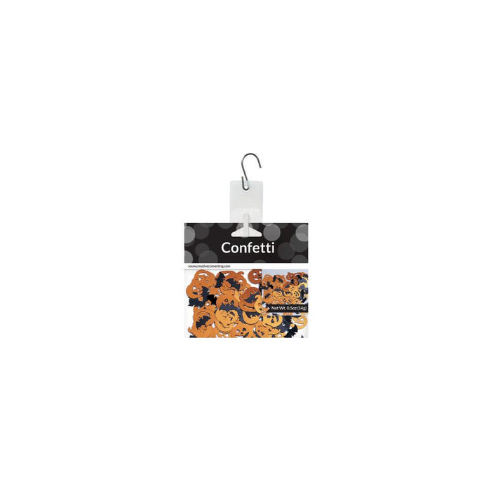 Party Decorations Halloween Bats And Pumpkin Confetti, 0.5 oz