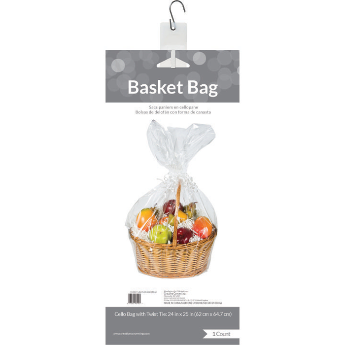 Party Decorations Large Clear Basket BAG (Basket Not Included)