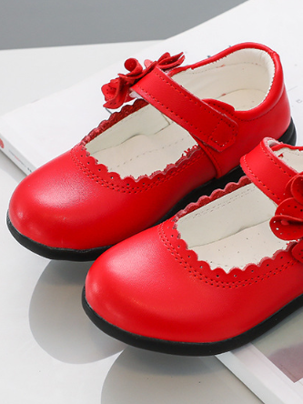 Mia Belle Girls Red Mary Jane Flats by Liv and Mia