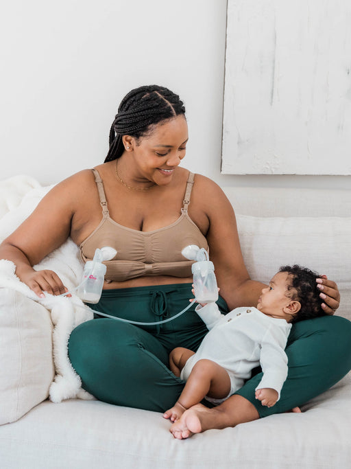 Kindred Bravely Sublime® Hands-Free Pumping & Nursing Bra | Latte