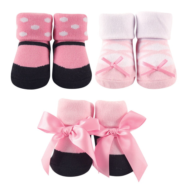 Luvable Friends Baby Girl Socks Giftset, Ballet, 0-9 Months