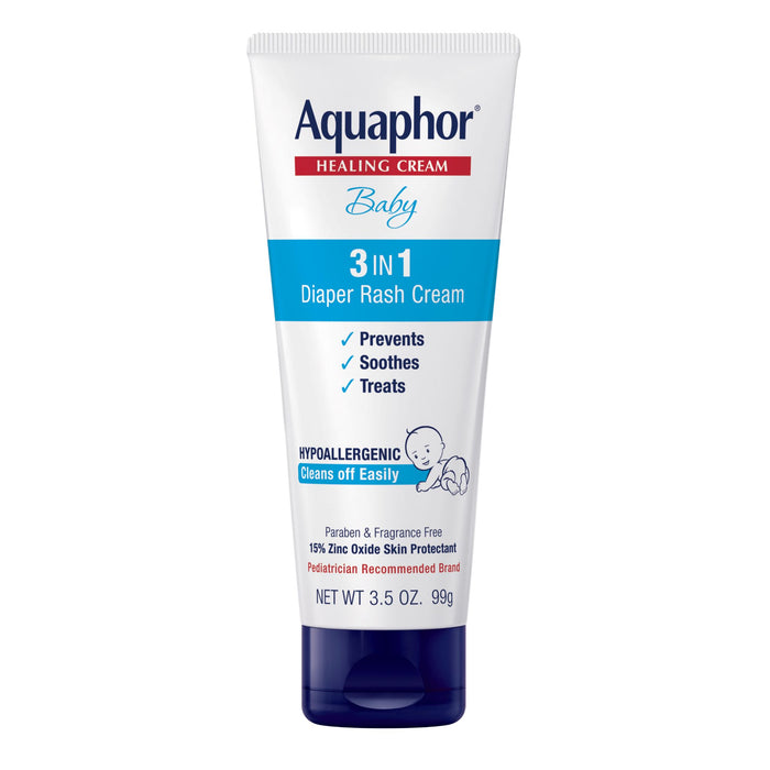 Aquaphor Baby 3 in1 Diaper Rash Cream 3.5 oz.