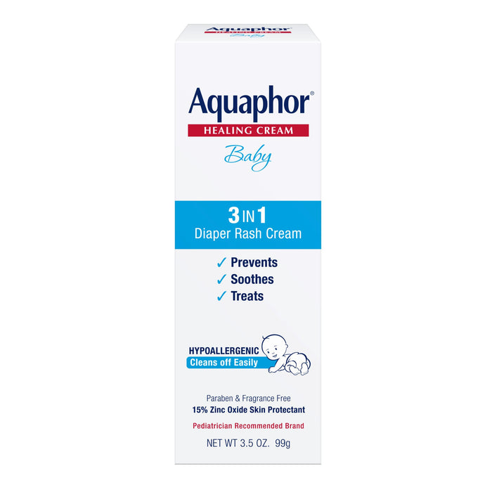 Aquaphor Baby 3 in1 Diaper Rash Cream 3.5 oz.