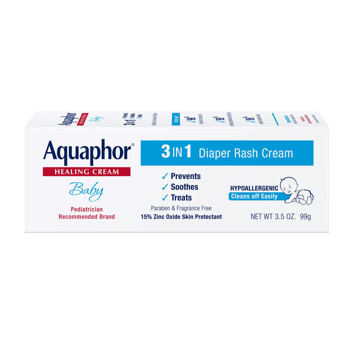 Aquaphor Baby 3 in1 Diaper Rash Cream 3.5 oz.