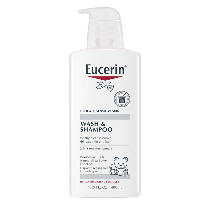 Eucerin Baby Wash and Shampoo 13.5 oz.