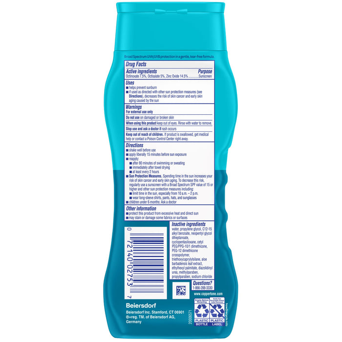 Coppertone Kids Tear Free Mineral Spf 50 Lotion, 8Oz.