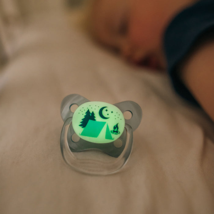 Dr. Brown's PreVent Orthodontic Glow in the Dark Baby Pacifier, 6-12m, 4-Pack