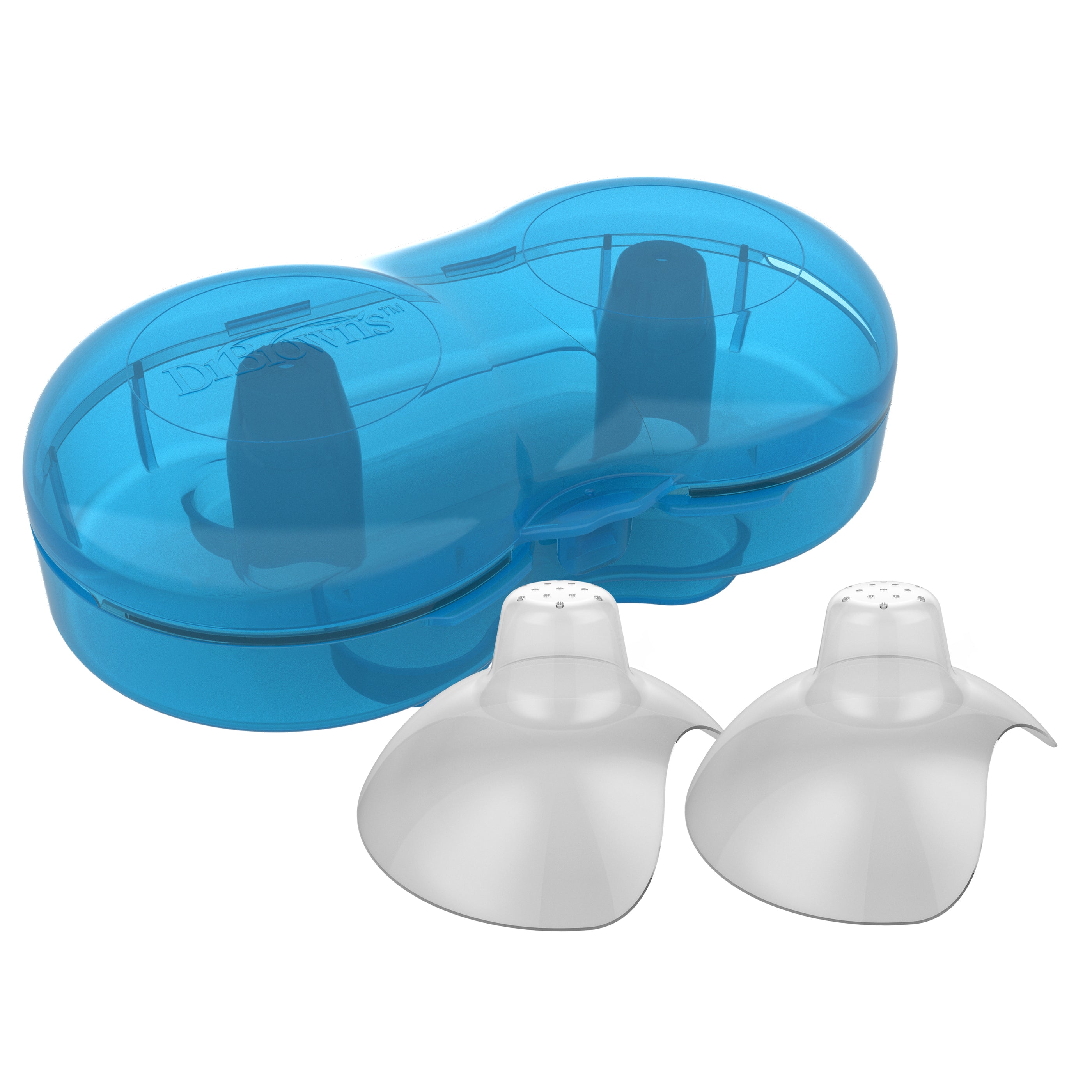 Dr. Brown's Silicone Nipple Shields with Sterilizing Case Size 2 (2 un ...