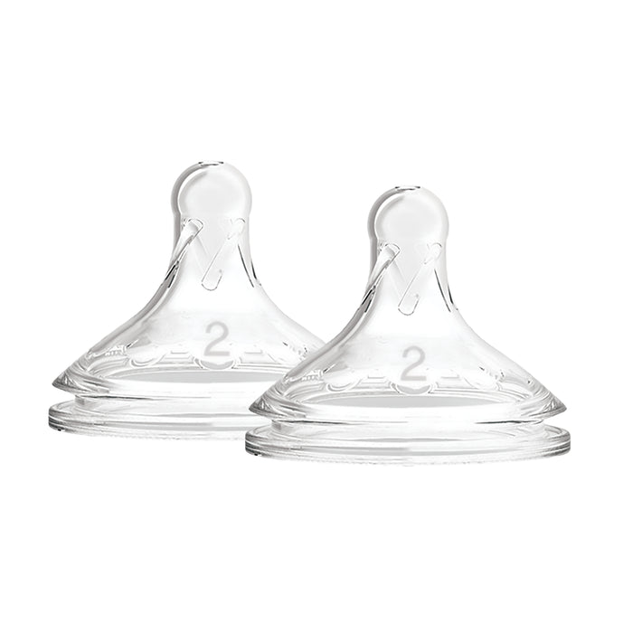 Dr. Brown s Options+ Wide-Neck Baby Bottle Nipple Level Two (2 pack)