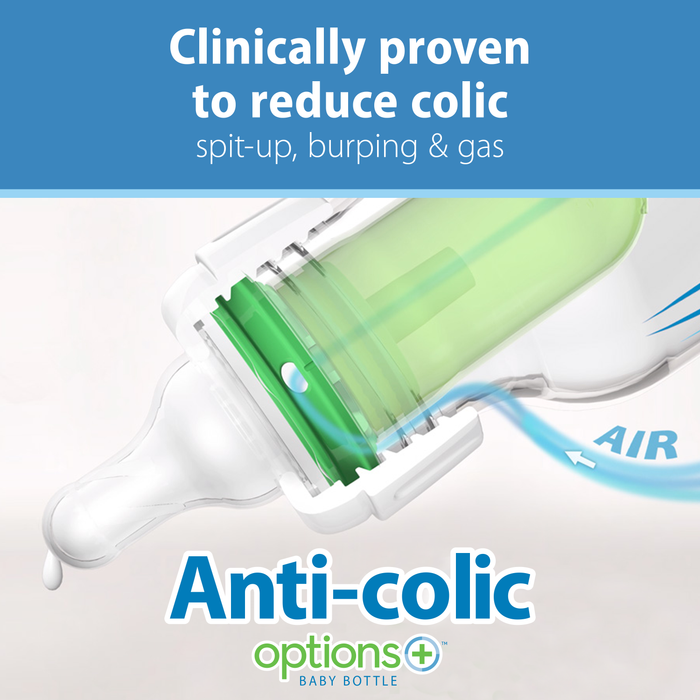 Dr. Brown's Options+ Glass Anti-Colic Baby Bottle