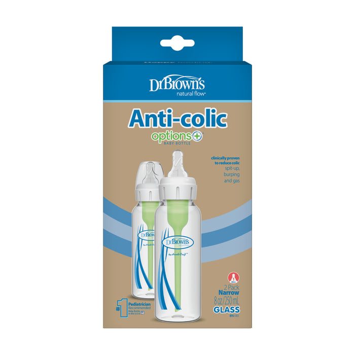 Dr. Brown's Options+ Glass Anti-Colic Baby Bottle