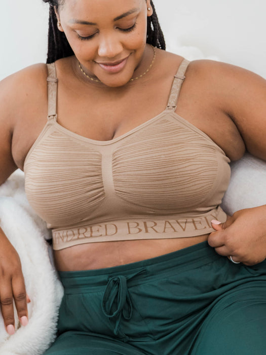 Kindred Bravely Sublime® Hands-Free Pumping & Nursing Bra | Latte