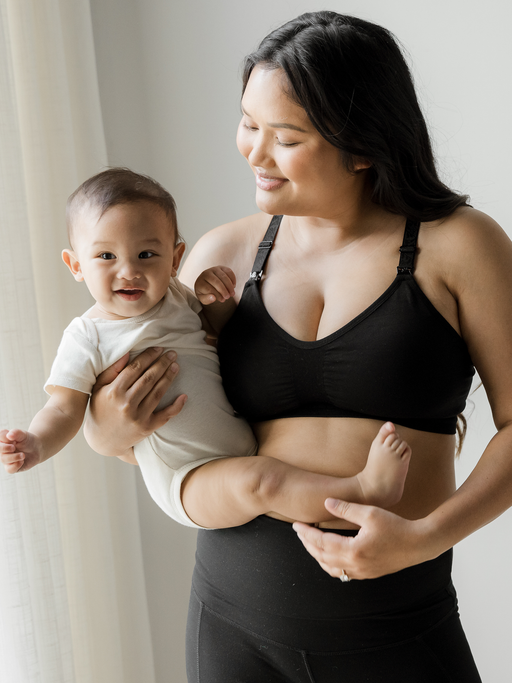 Kindred Bravely Sublime® Hands-Free Pumping & Nursing Sports Bra | Black