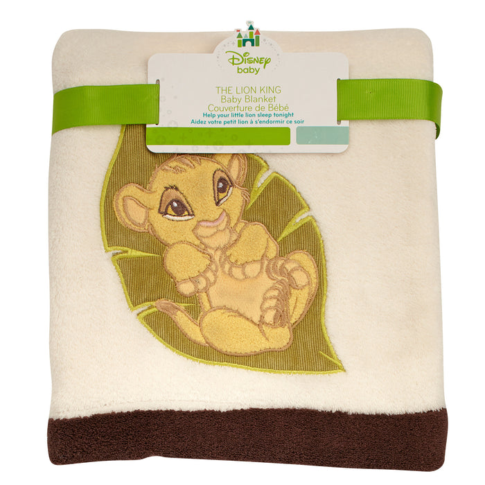 Disney Lion King Simba's Wild Adventure Super Soft Appliqued Baby Blanket