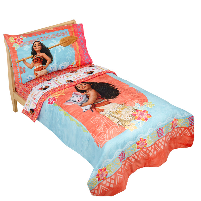 Disney Moana Ocean Spirit 4pc Toddler Bed Set