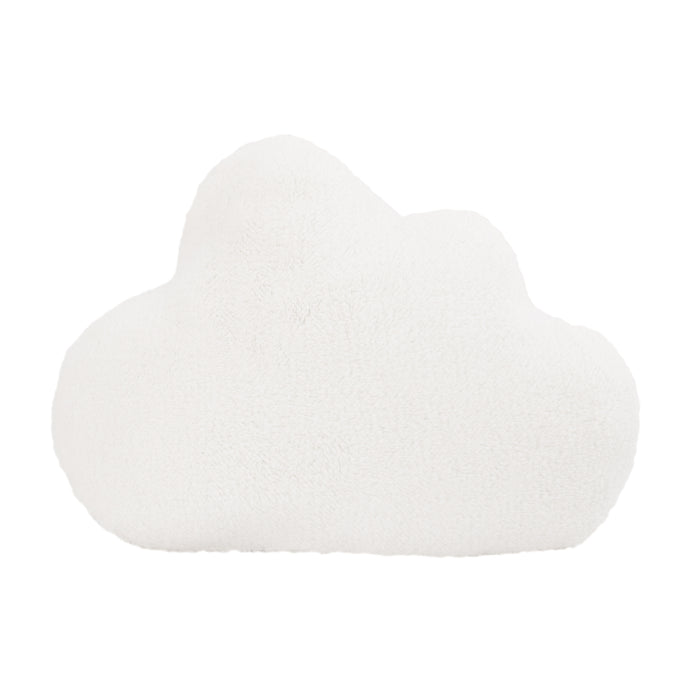 Little Love by NoJo Cloud Shaped Decorative Plush Pillow with Embroidery - White