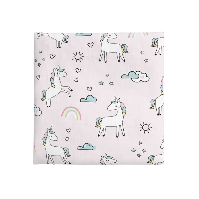 NoJo Super Soft Unicorn Nursery Mini Crib Fitted Sheet