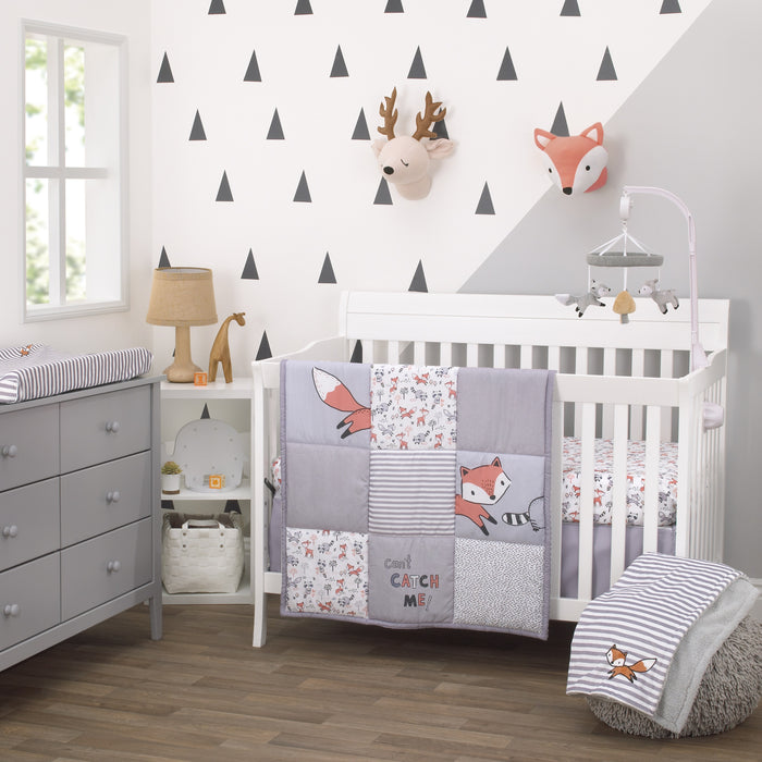 Little Love by NoJo Lil Fox Photo Op Fitted Crib Sheet