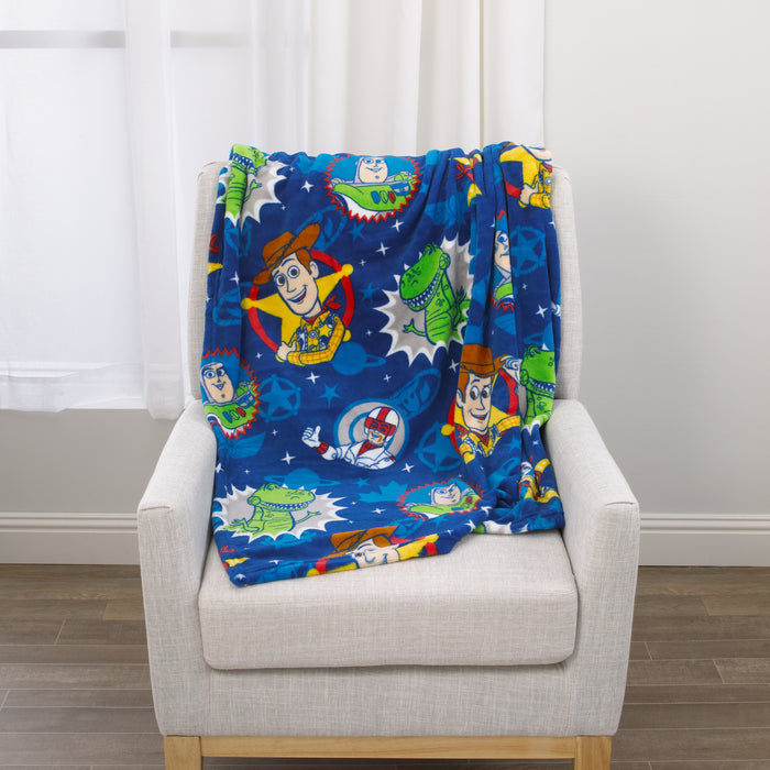 Disney Toy Story 4 Super Soft Plush Toddler Blanket