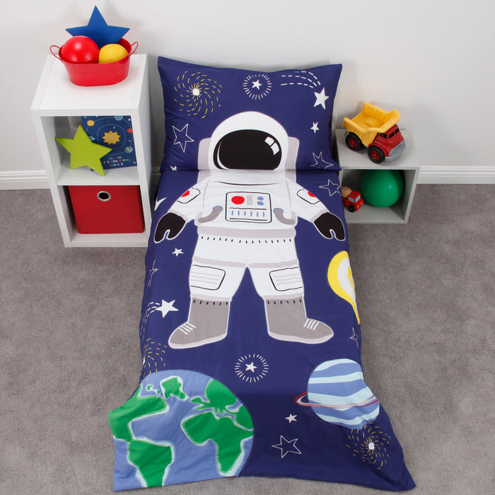 Everything Kids Space Astronaut 4pc Toddler Bed Set