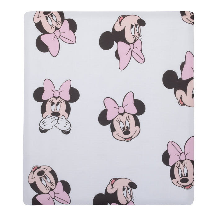 Disney Blushing Minnie Mouse 4pc Toddler Bed Set