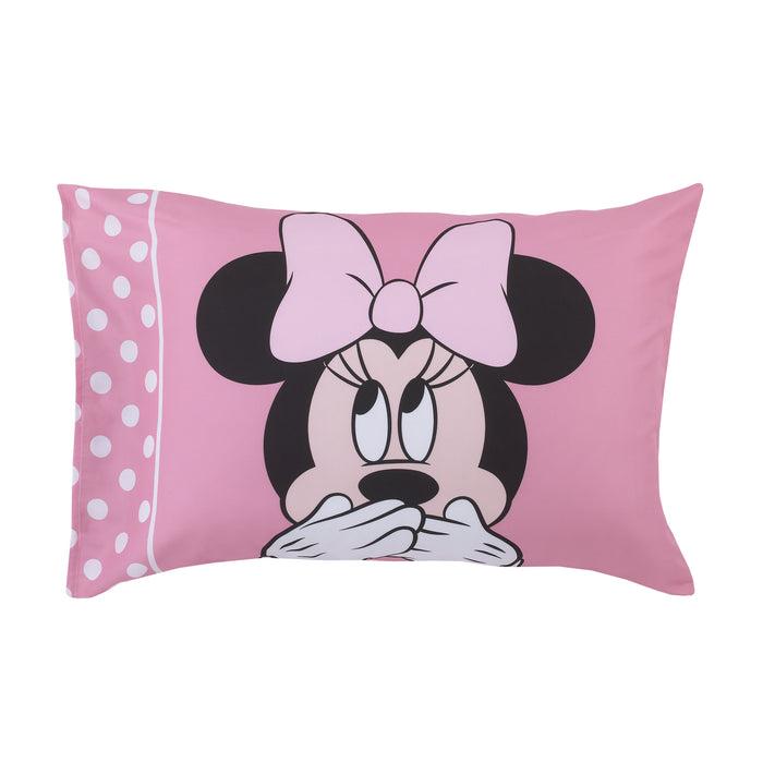 Disney Blushing Minnie Mouse 4pc Toddler Bed Set