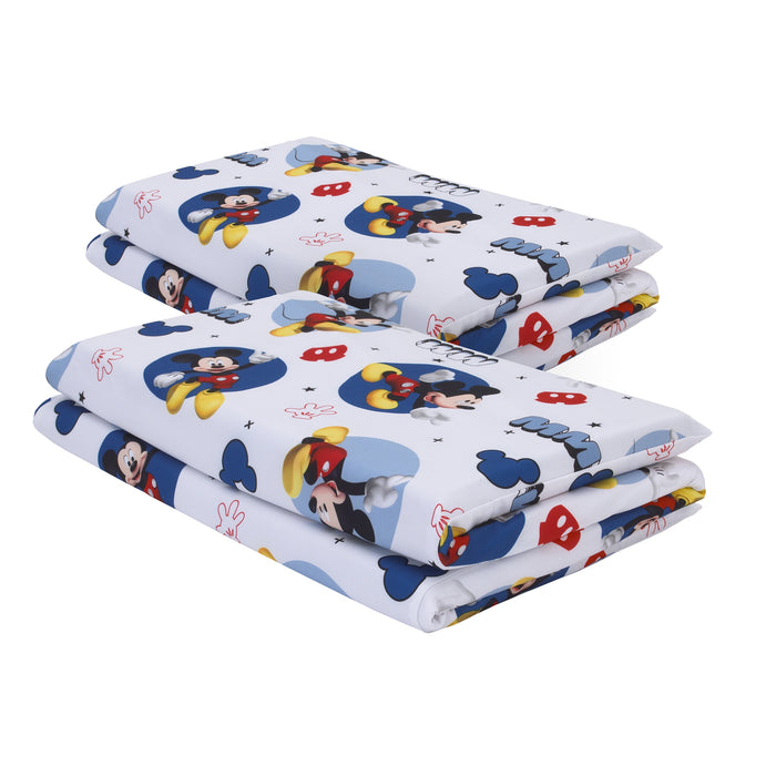 Disney Mickey Mouse 2 Pack Preschool Nap Pad Sheets