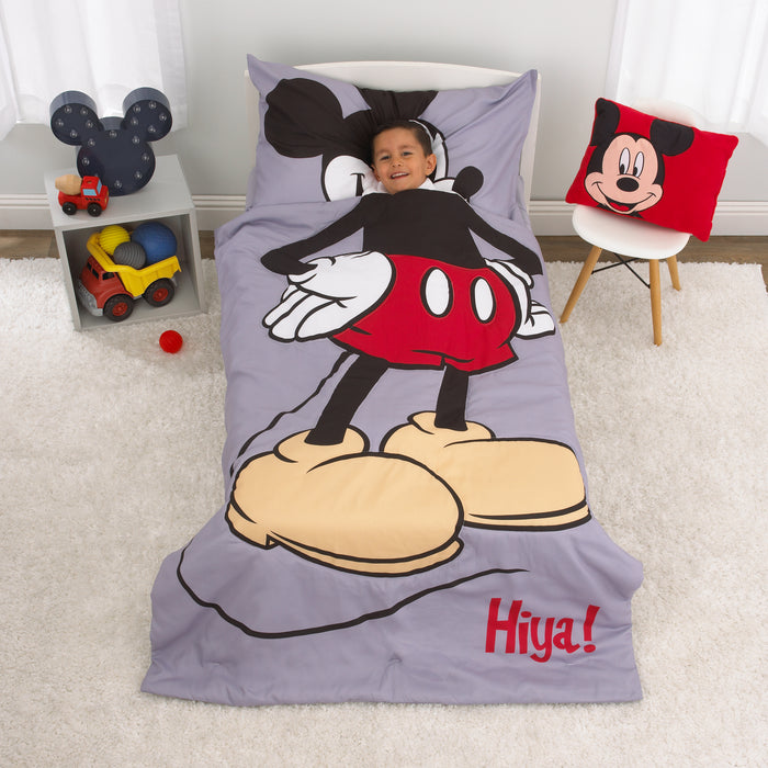 Disney Mickey Mouse 4 Piece Toddler Bed Set