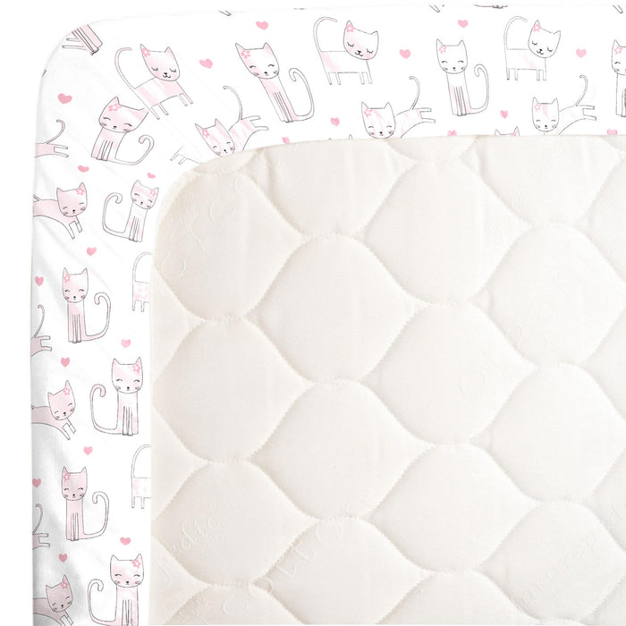NoJo Super Soft Kitty Cat Fitted Crib Sheet
