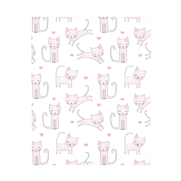 NoJo Super Soft Kitty Cat Fitted Mini Crib Sheet