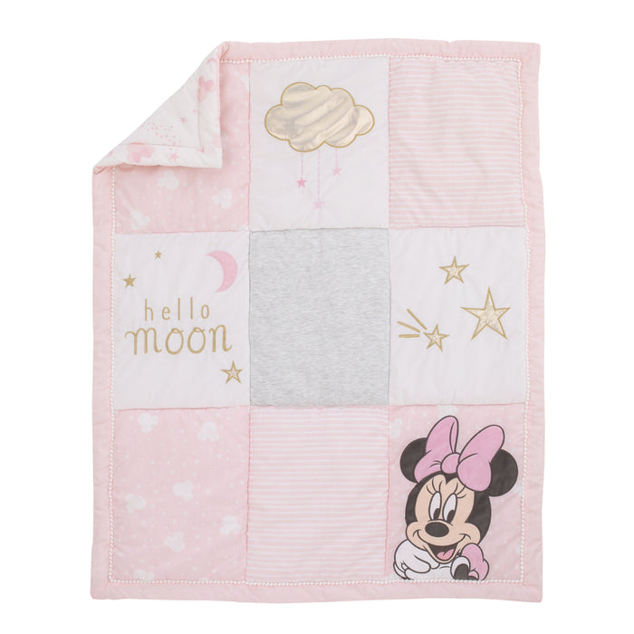 Disney Minnie Mouse Twinkle Twinkle Minnie 3 Piece Crib Bedding Set