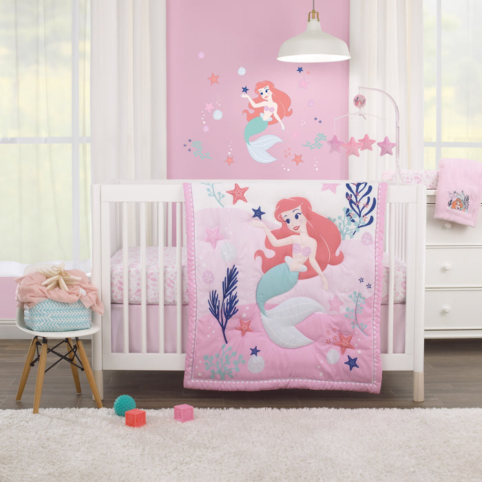 Disney The Little Mermaid Cute by Nature Fitted Crib Sheet