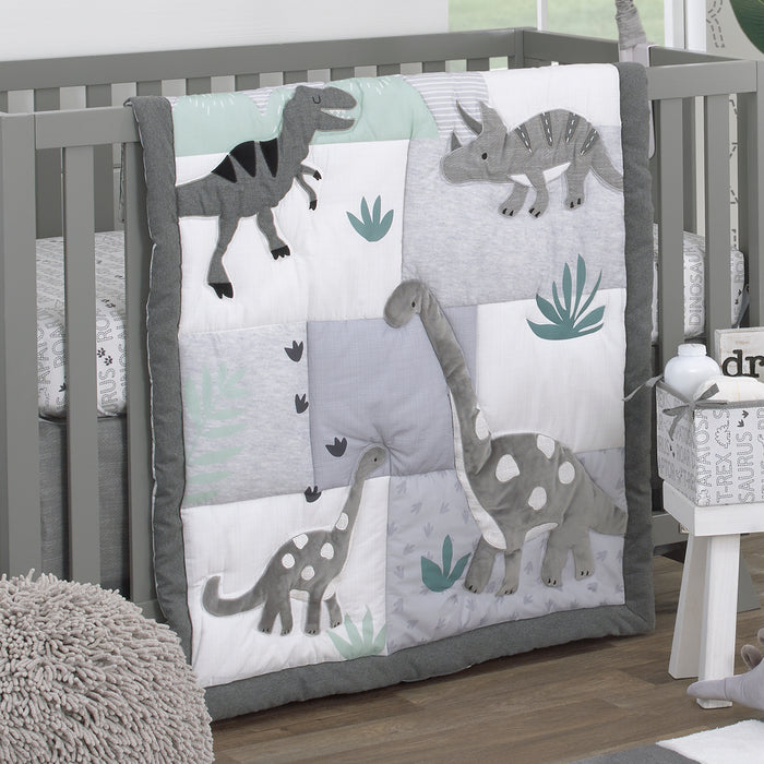 NoJo Baby-Saurus 4 Piece Nursery Crib Bedding Set