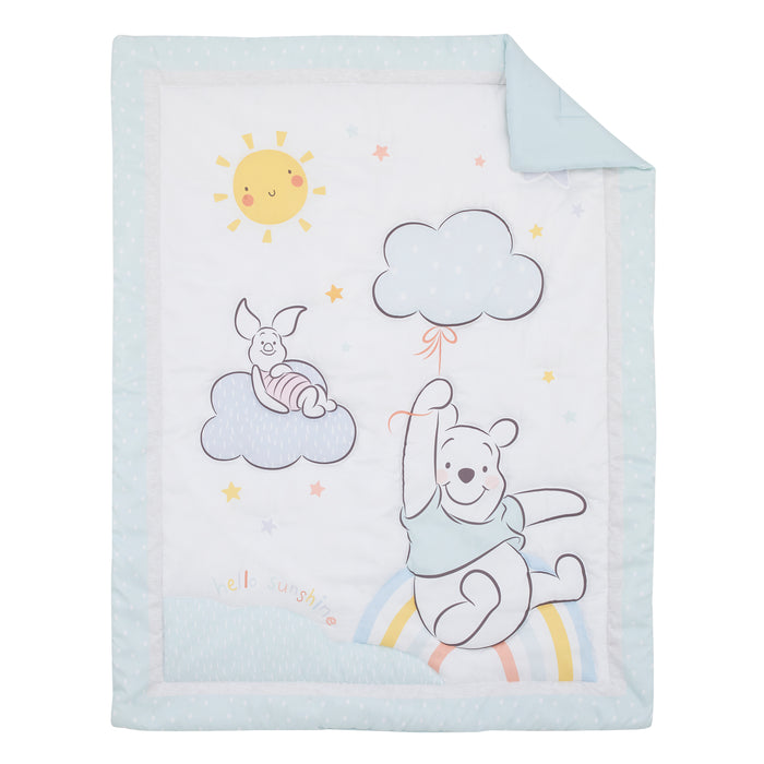 Disney Winnie the Pooh Hello Sunshine 3 Piece Nursery Crib Bedding Set