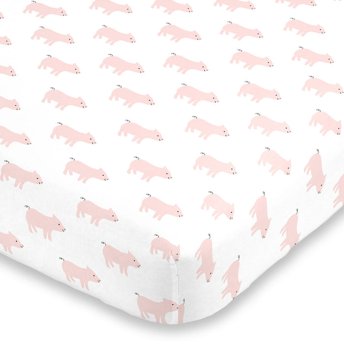 NoJo Piggy Mini Crib Sheet