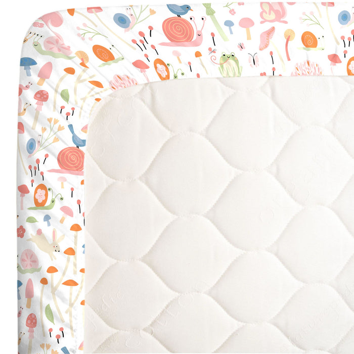 NoJo Spring Garden Super Soft Mini Crib Sheet