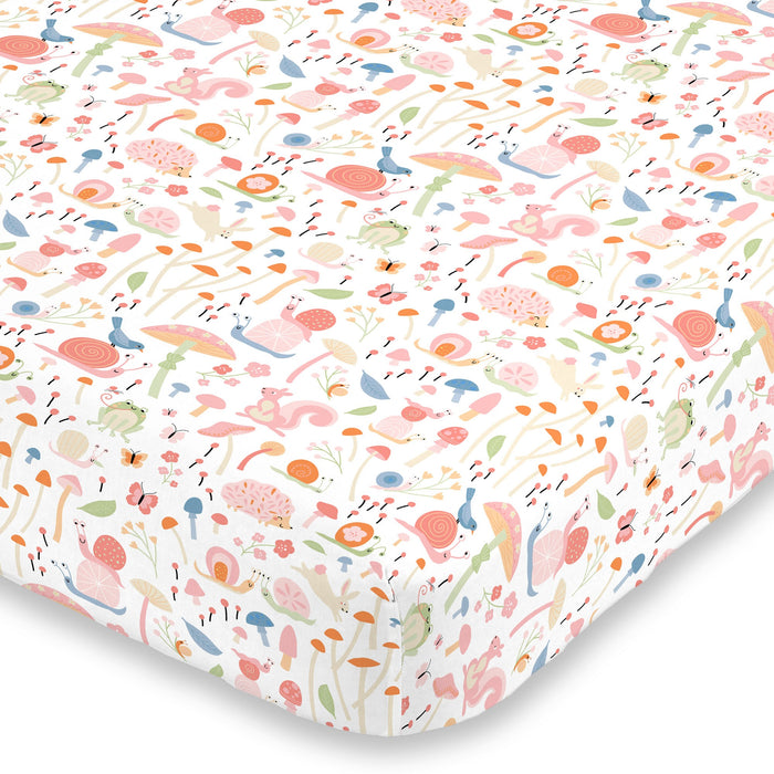 NoJo Spring Garden Super Soft Mini Crib Sheet