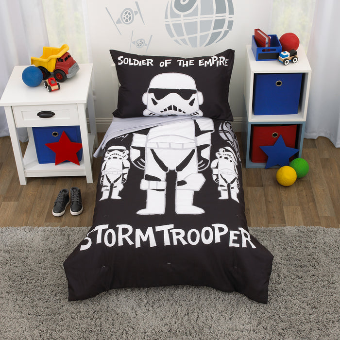 Star Wars Storm Trooper 4pc Toddler Bed Set
