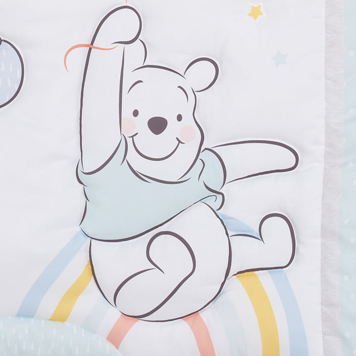 Disney Winnie the Pooh Hello Sunshine 3 Piece Nursery Mini Crib Bedding Set