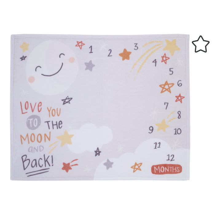 Little Love Celestial Milestone Baby Blanket