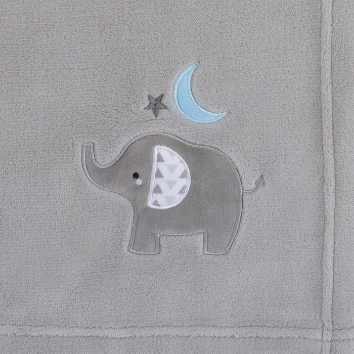 Little Love by NoJo Elephant Stroll Super Soft Baby Blanket