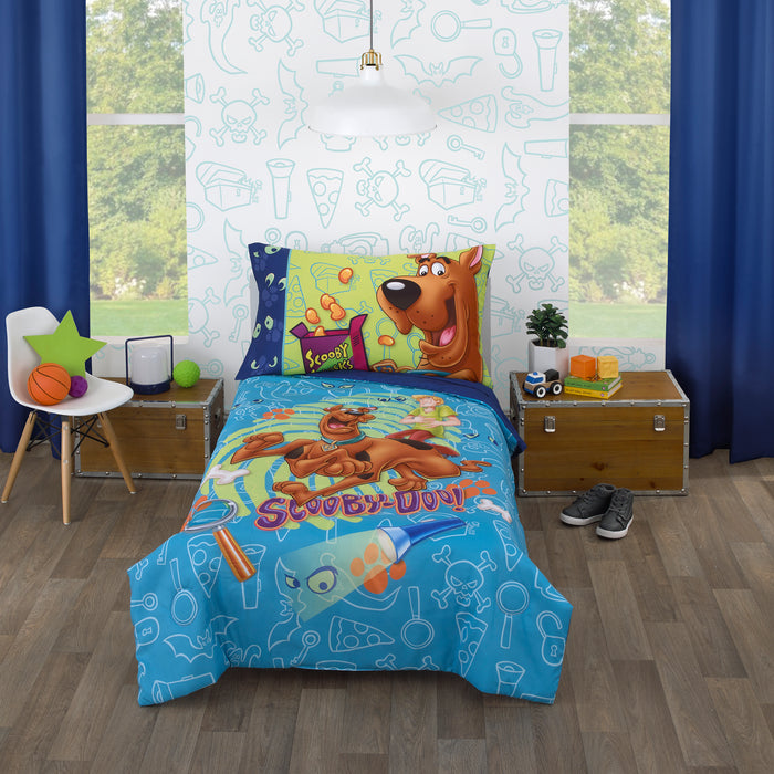 Warner Brothers Scooby Dooby Doo 4pc Toddler Bed Set