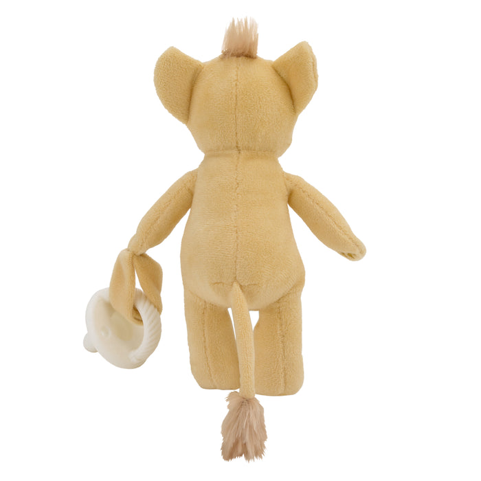 Disney Lion King Simba Tan Super Soft Plush Pacifier Buddy