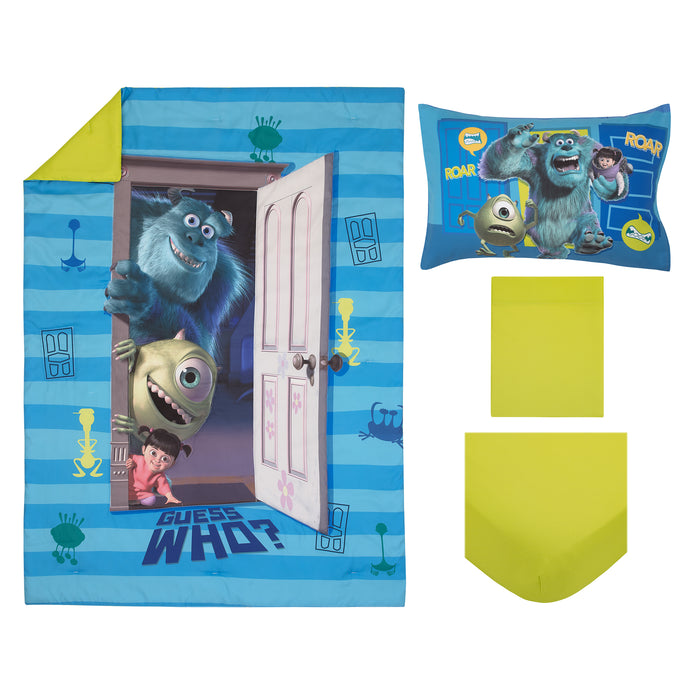 Disney Monsters Inc. Guess Who 4pc Toddler Bed Set