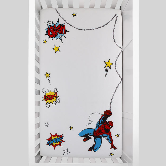 Marvel Spiderman Photo Op Fitted Crib sheet