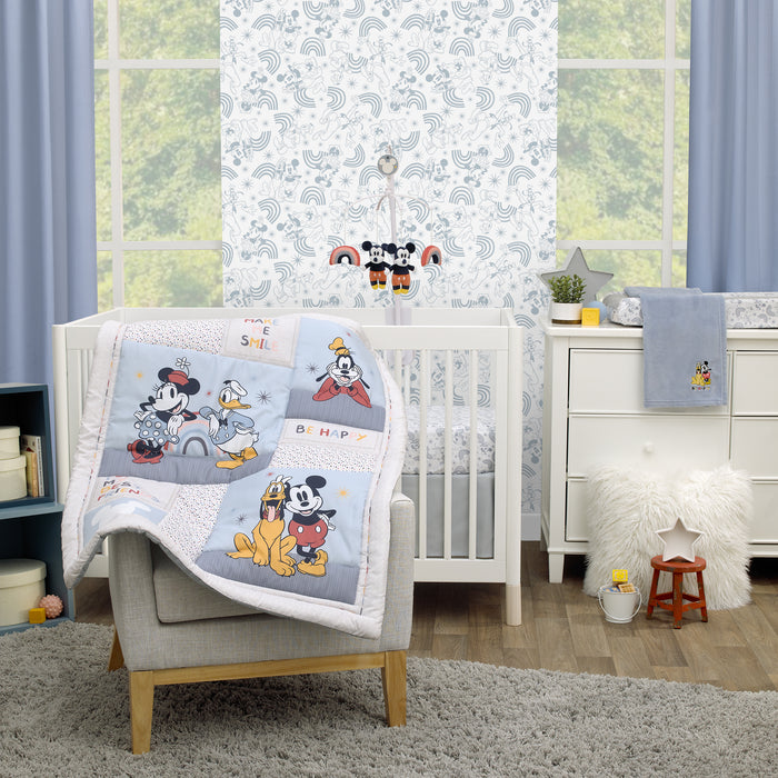 Disney Mickey and Friends 3 Piece Nursery Crib Bedding Set
