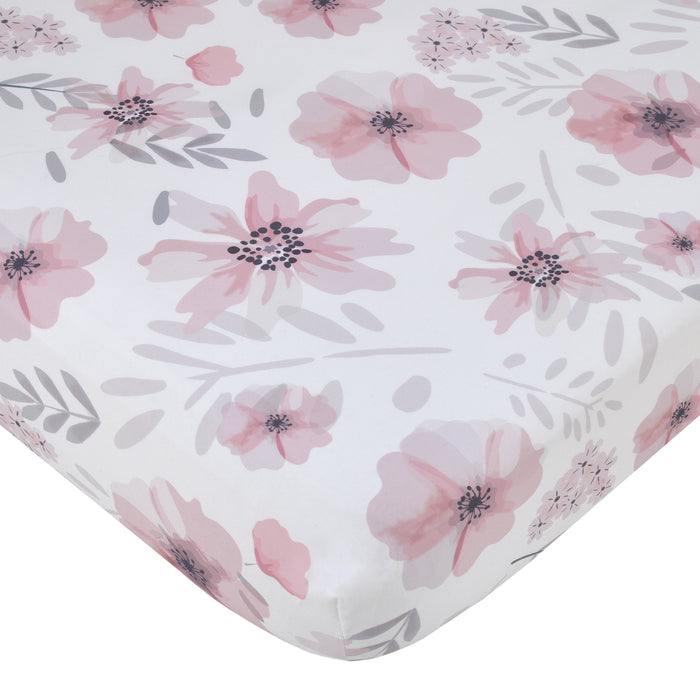 Little Love by NoJo Beautiful Blooms Fitted Crib Sheet