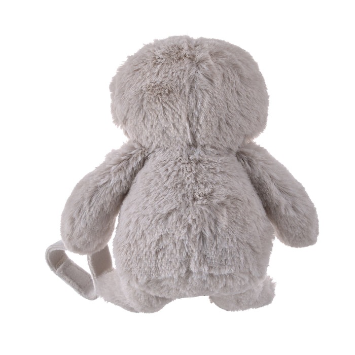 Little Love by NoJo Sloth Shaped Grey and White Plush Pacifier Buddy