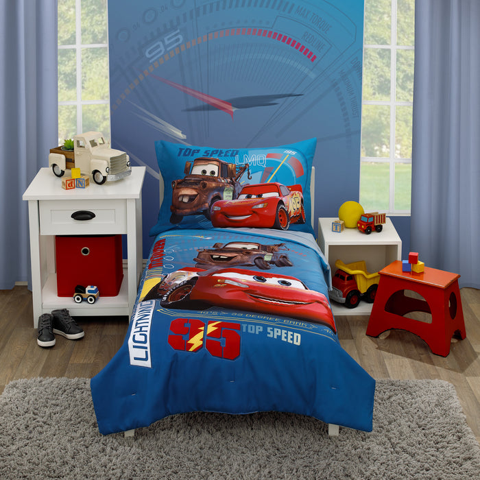 Disney Cars Piston Cup Circuit 4pc Toddler Bed Set