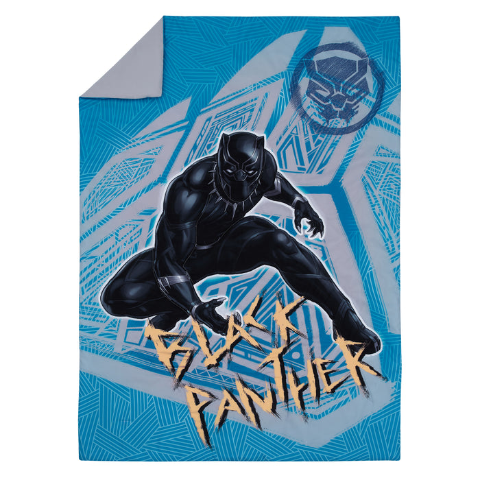 Marvel Black Panther Warrior King 4pc Toddler Bed Set